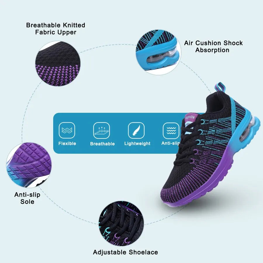 Air Cushion Running Shoes for Tennis Sports Fashion Sneakers