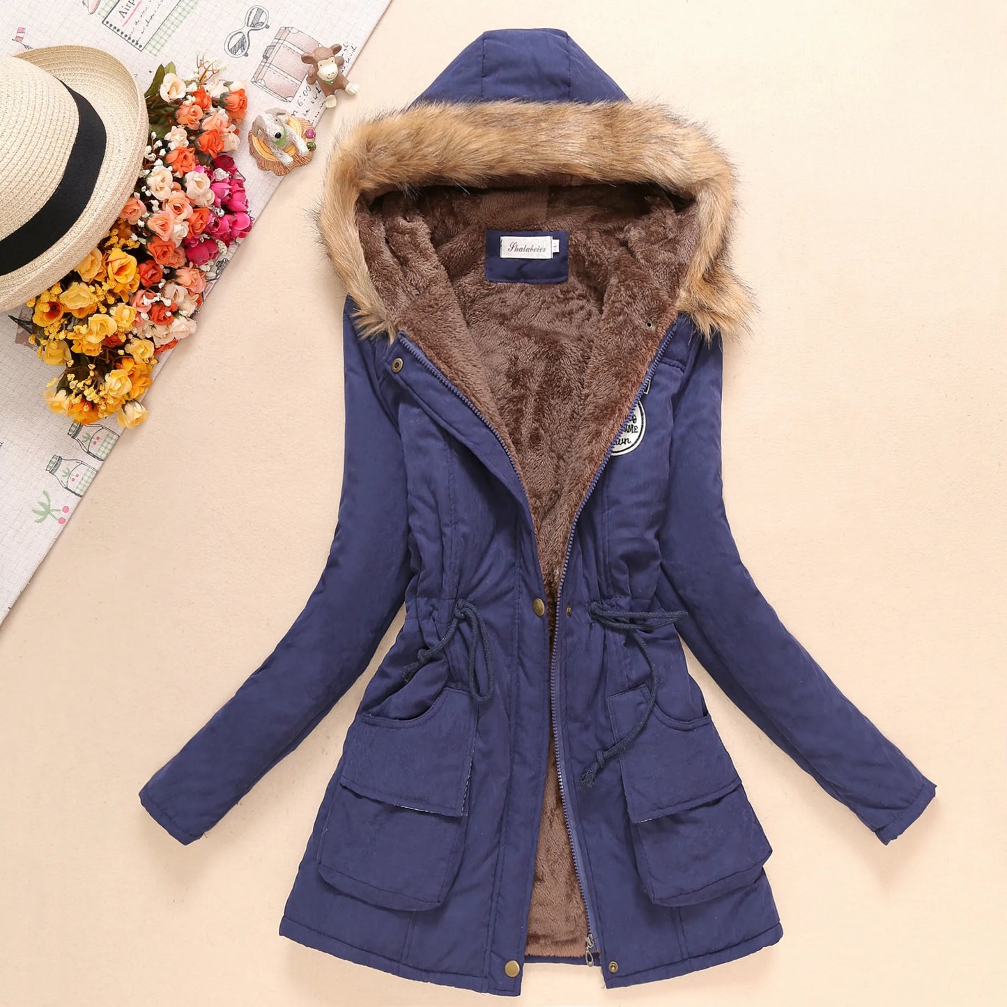 New Autumn Winter Women Cotton Jacket Padded Casual Slim Coat