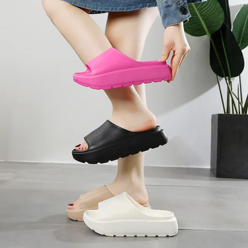 Summer Beach Thick Sole Eva Slippers Women Thick Platform slides